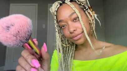 ASMR | Positvite Affirmations 🧚🏽 + Mic Brushing ♡
